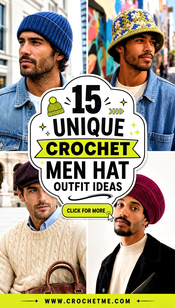 15 Unique Crochet Men Hat outfit ideas - 15 Unique Crochet Men Hat outfit ideas