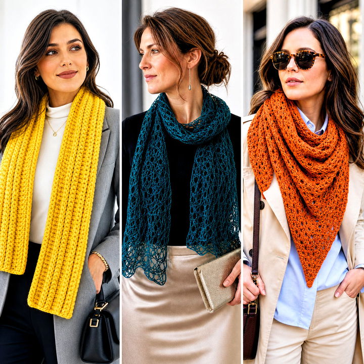15 Vibrant Crochet Scarf Outfit Ideas for Bold Style Now