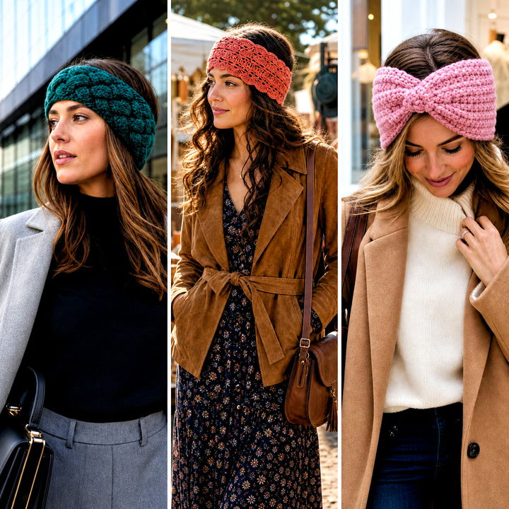 15 Wide Crochet Ear Warmer Outfit Ideas for Chilly Days
