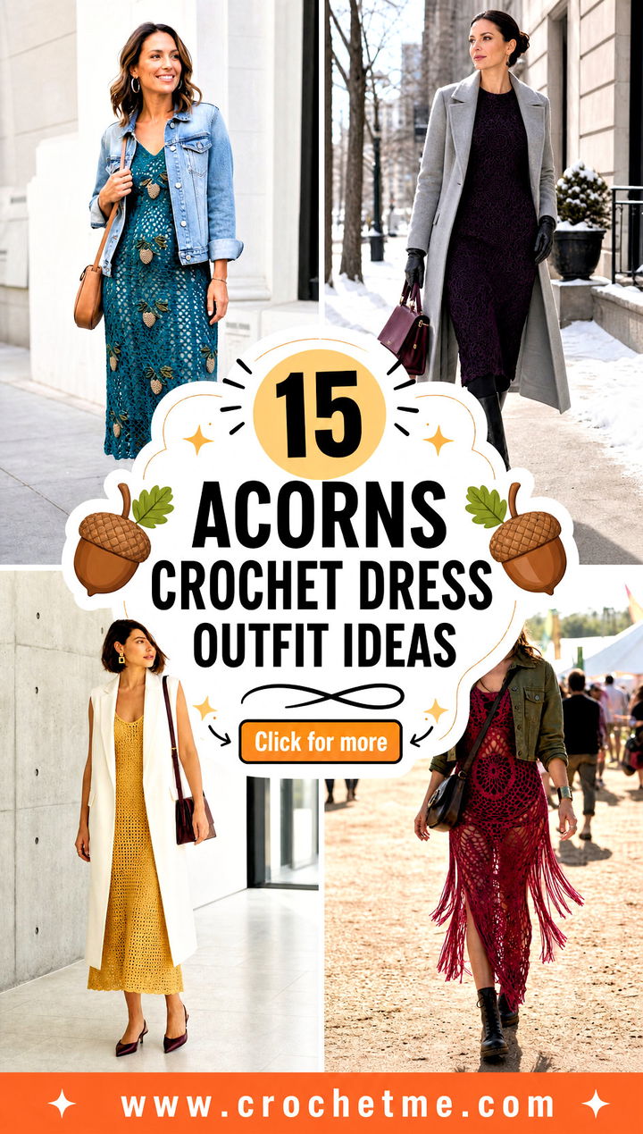 15 acorns crochet dress outfit ideas - 15 acorns crochet dress outfit ideas