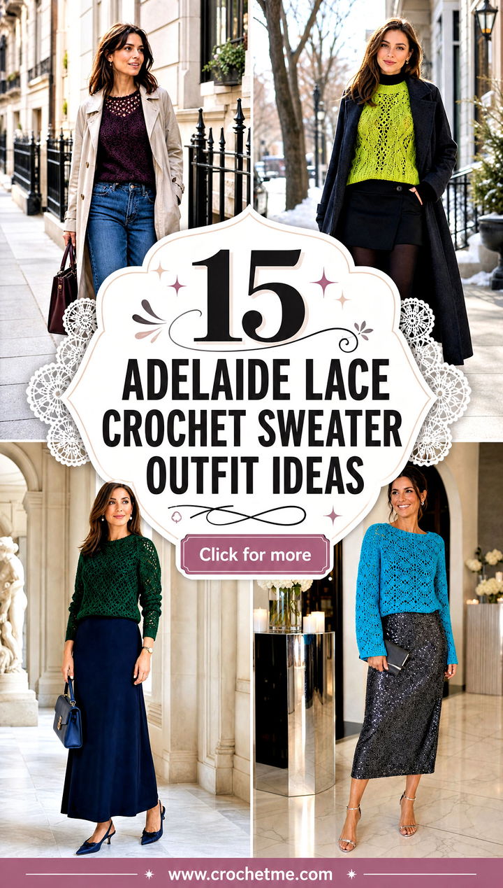 15 adelaide lace crochet sweater outfit ideas - 15 adelaide lace crochet sweater outfit ideas