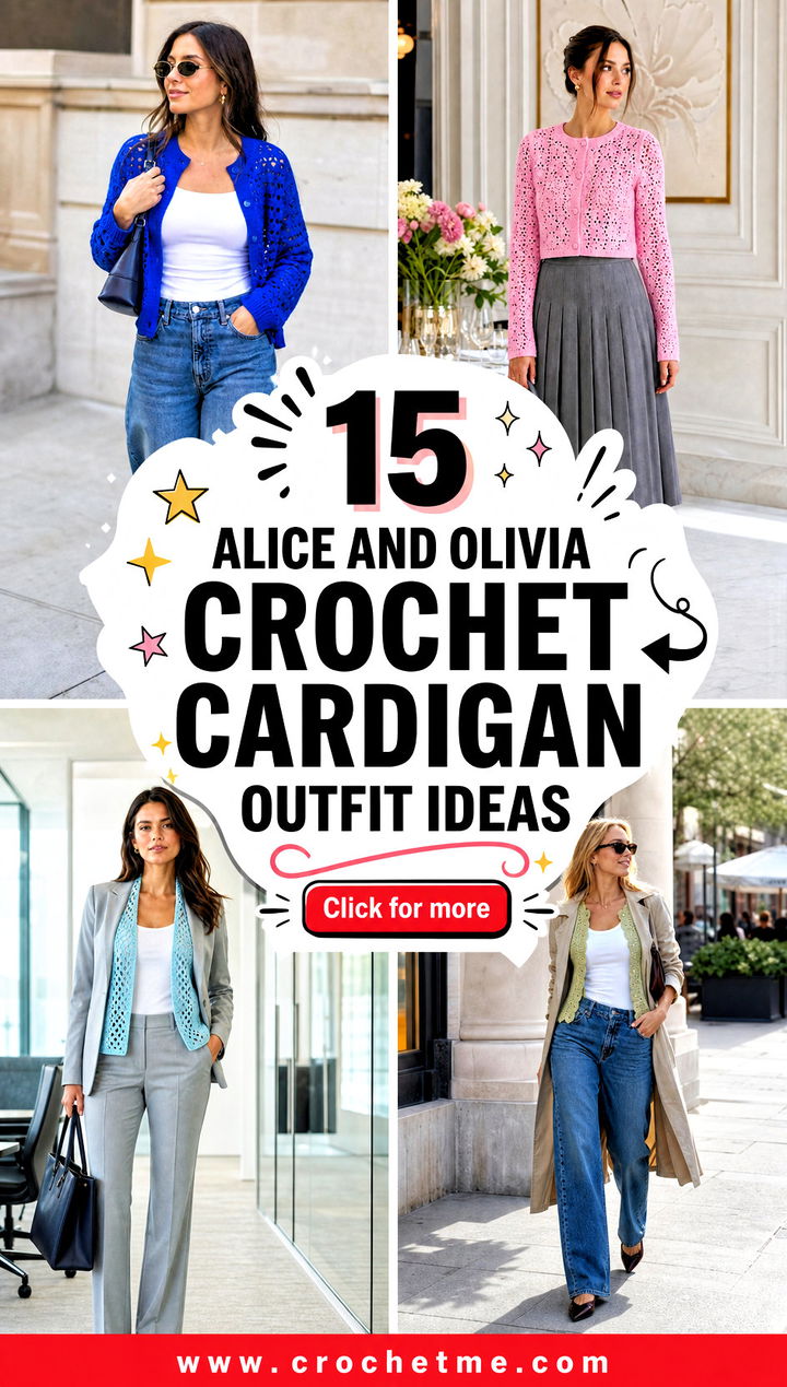 15 alice and olivia crochet cardigan outfit ideas - 15 alice and olivia crochet cardigan outfit ideas