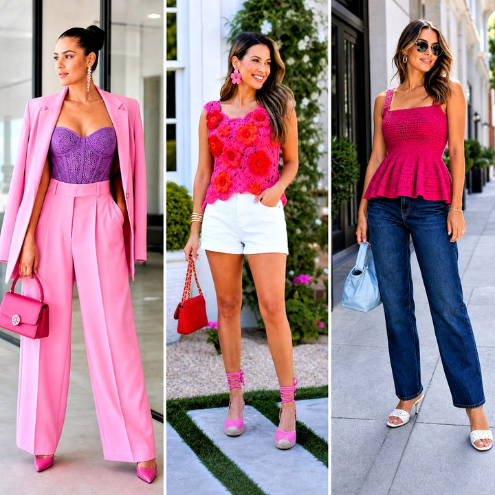 15 Barbie Inspired Crochet Top Outfit Ideas for Summer