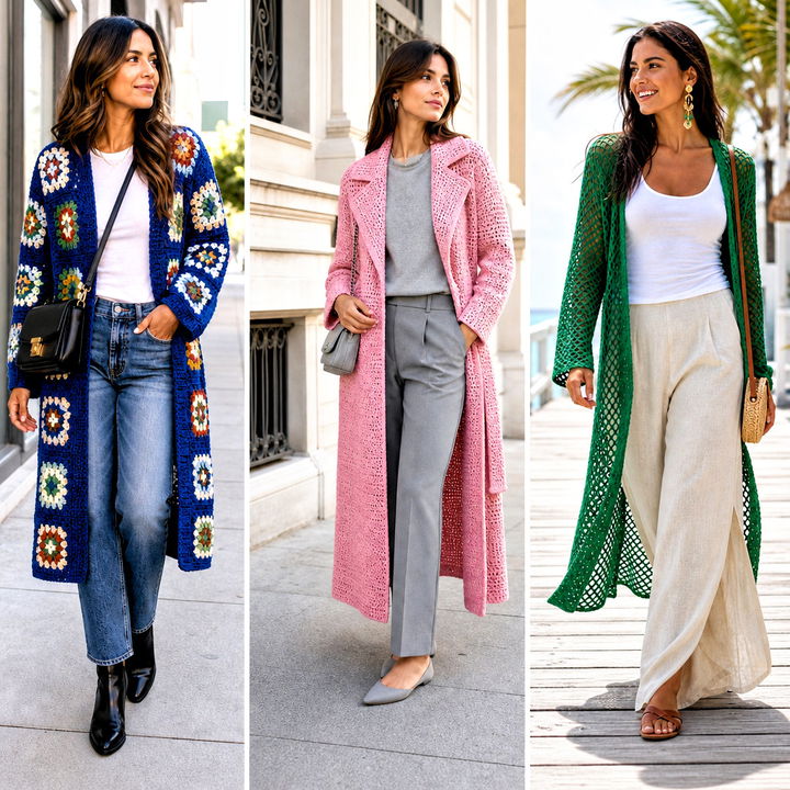 15 Beginner Crochet Coat Outfit Ideas for Cozy First Looks