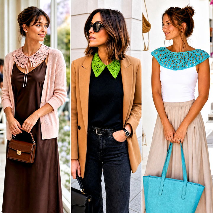 15 Beginner Crochet Collar Outfit Ideas for Simple Layering