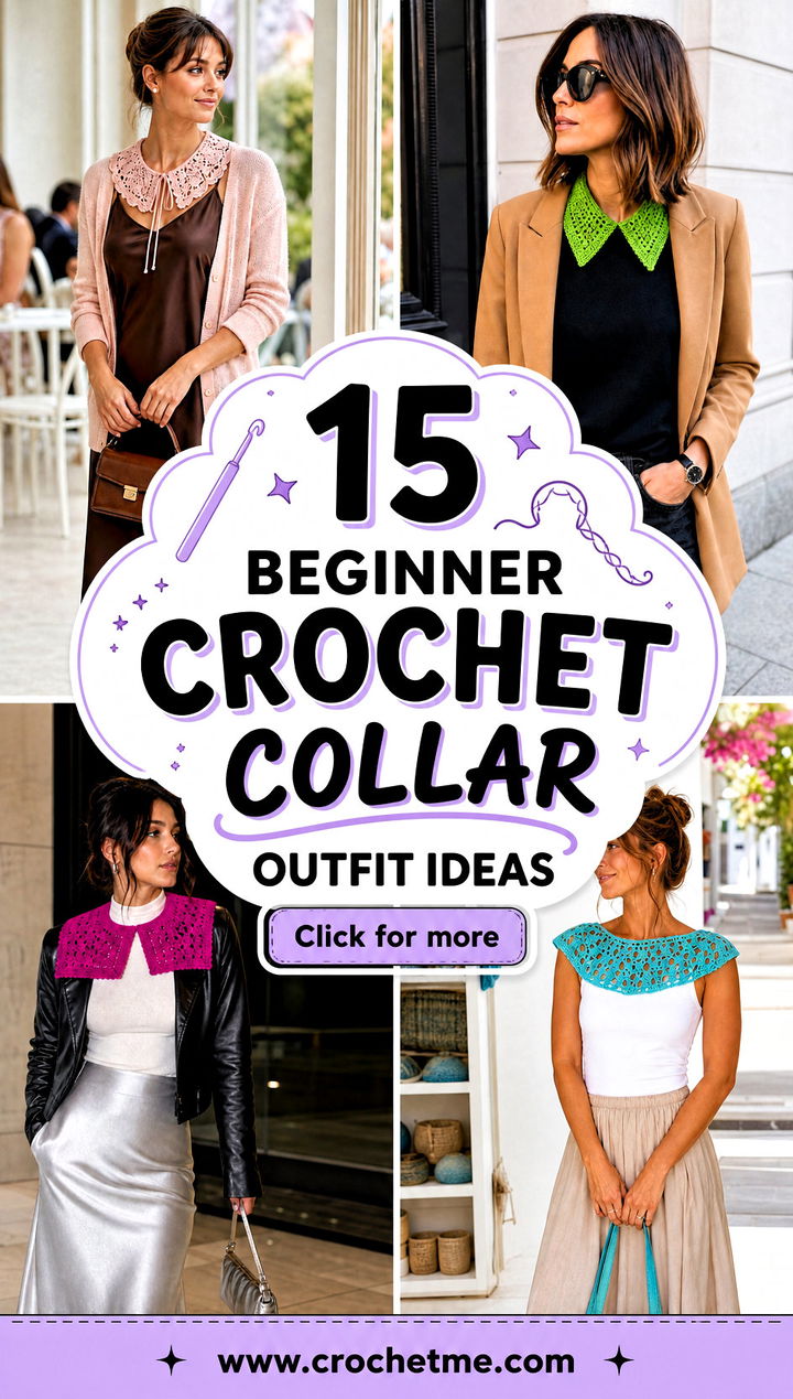 15 beginner crochet collar outfit ideas - 15 beginner crochet collar outfit ideas