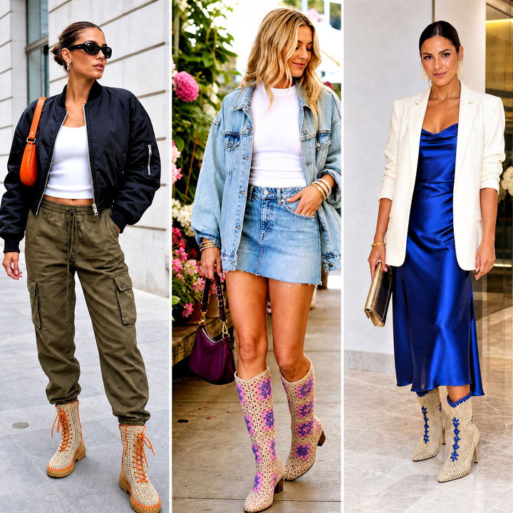 15 Beige Crochet Boots Outfit Ideas for Cozy Chic Style
