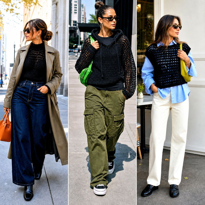 15 Black Crochet Sweater Fall Fashion and Outfit Ideas to Try