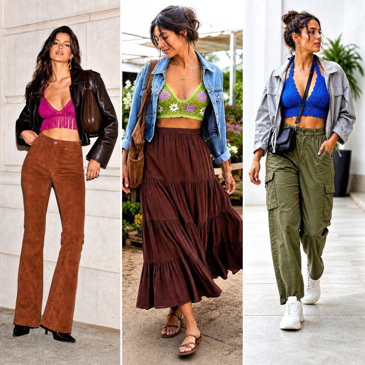15 Boho Crochet Bralette Outfit Ideas for Carefree Summers