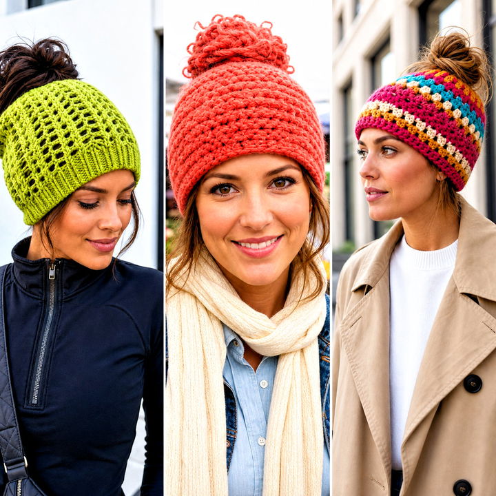 15 Bun Crochet Hat Outfit Ideas for Easy Everyday Style