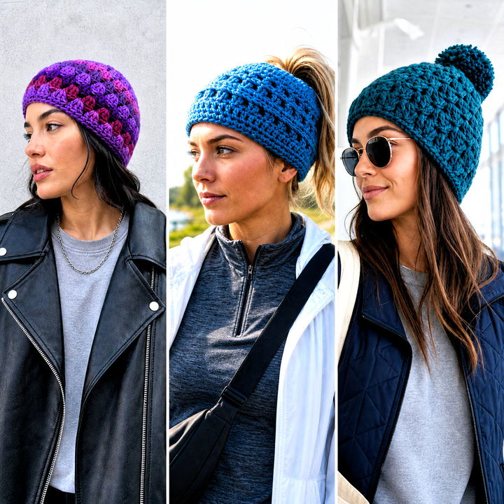15 Burst Crochet Beanie Outfit Ideas for Bold Winter Style