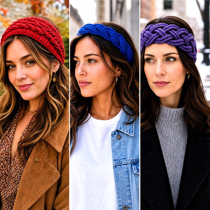 15 Cable Crochet Headband Outfit Ideas for Cozy Cold Days