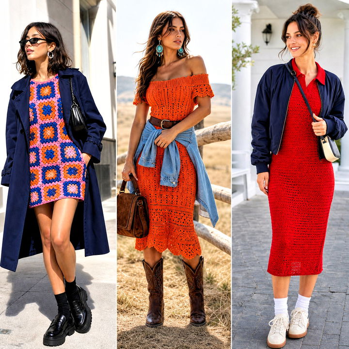 15 Colorful Crochet Dress Outfit Ideas for Vibrant Summer Style