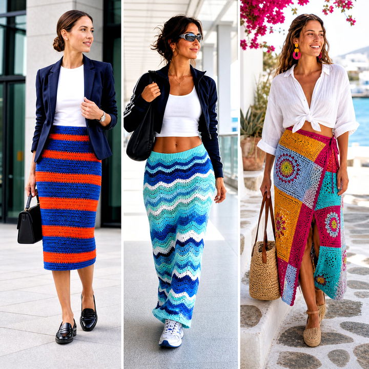 15 Colorful Crochet Skirt Designs Outfit Ideas for Every Season