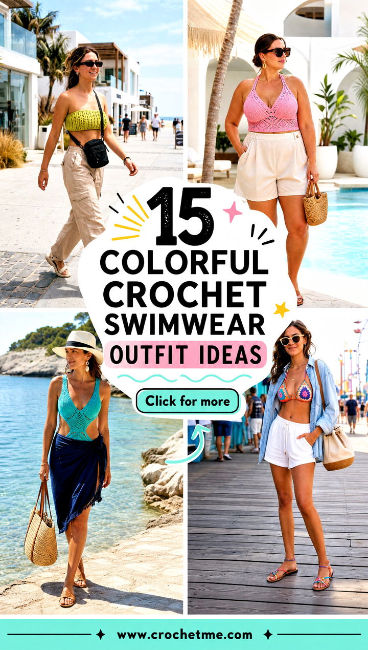 15 colorful crochet swimwear outfit ideas - 15 colorful crochet swimwear outfit ideas