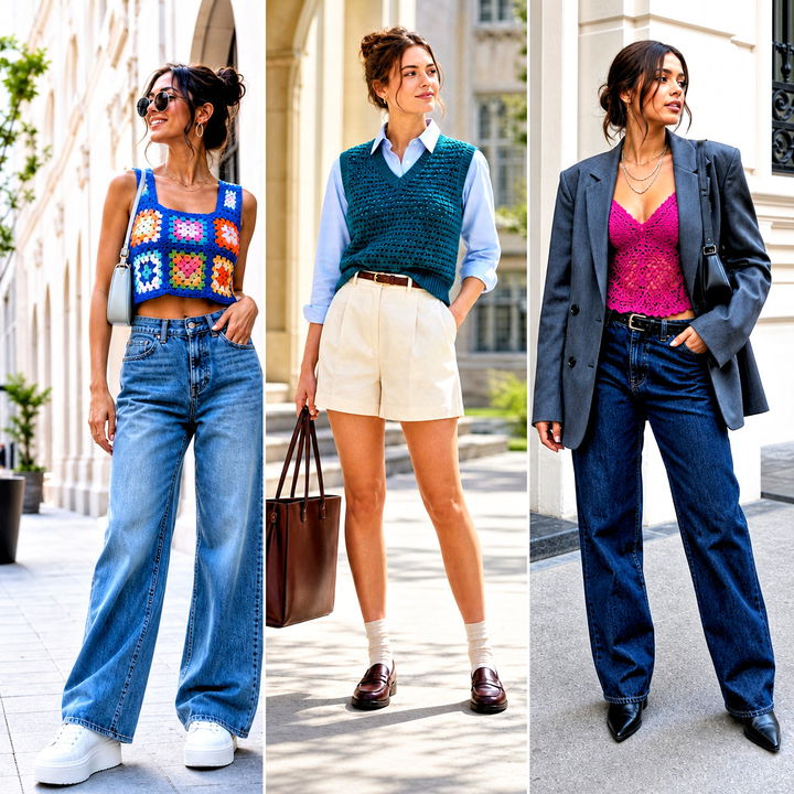 15 Cool Crochet Top Outfit Ideas for Fresh Summer Style