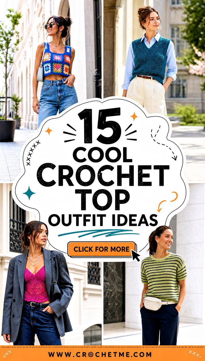 15 cool crochet top outfit ideas - 15 cool crochet top outfit ideas
