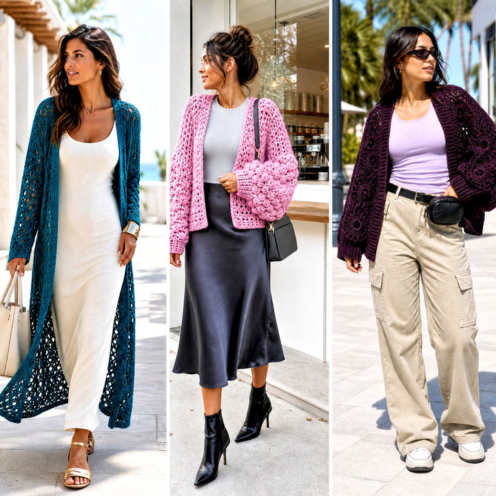15 Crazy Classic Crochet Cardigan Outfit Ideas for Fall