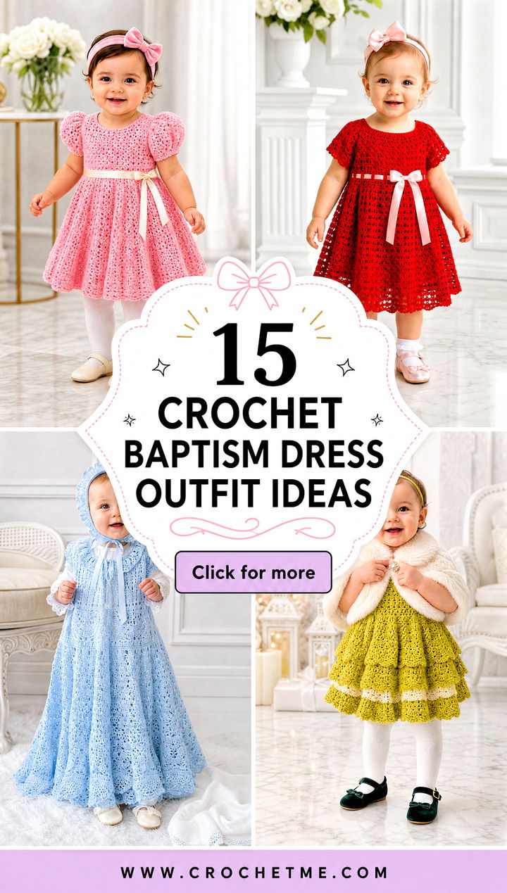 15 crochet baptism dress outfit ideas - 15 crochet baptism dress outfit ideas