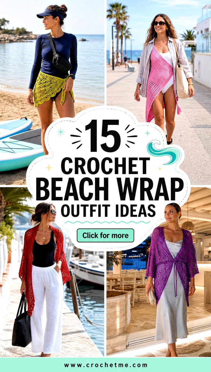 15 crochet beach wrap outfit ideas - 15 crochet beach wrap outfit ideas