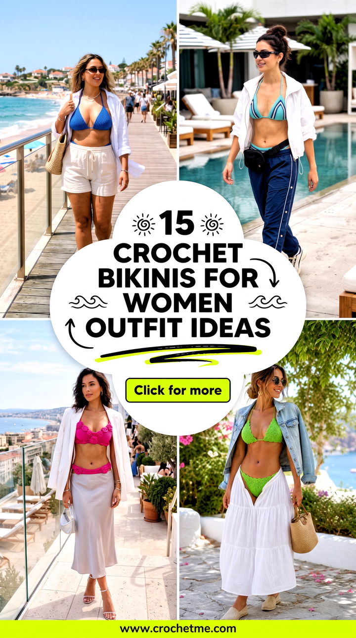 15 crochet bikinis for women outfit ideas - 15 crochet bikinis for women outfit ideas