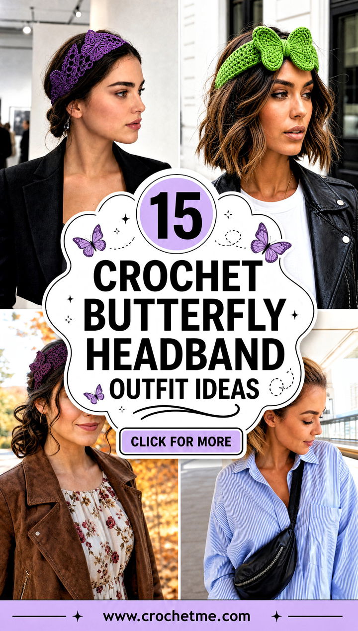 15 crochet butterfly headband outfit ideas - 15 crochet butterfly headband outfit ideas