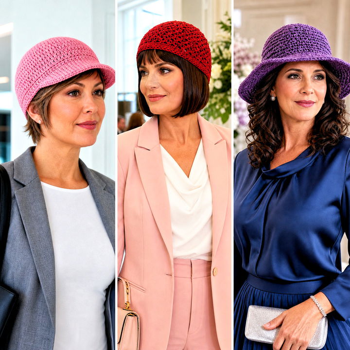 15 Crochet Chemo Hat With Hair Outfit Ideas for Confident Style