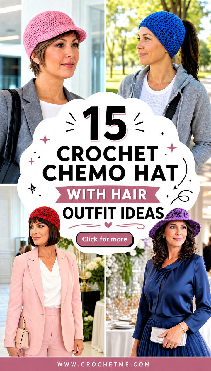 15 crochet chemo hat with hair outfit ideas - 15 crochet chemo hat with hair outfit ideas