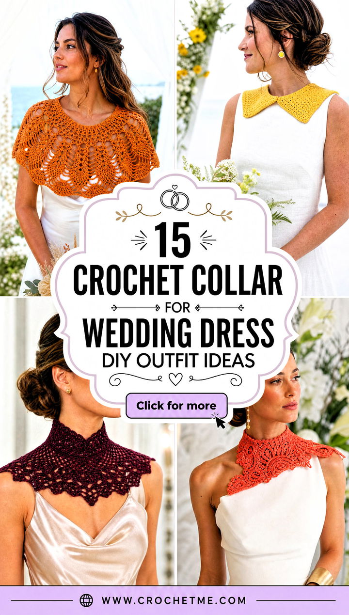 15 crochet collar for wedding dress diy outfit ideas - 15 crochet collar for wedding dress diy outfit ideas