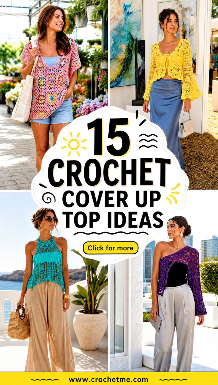 15 crochet cover up top ideas - 15 crochet cover up top ideas