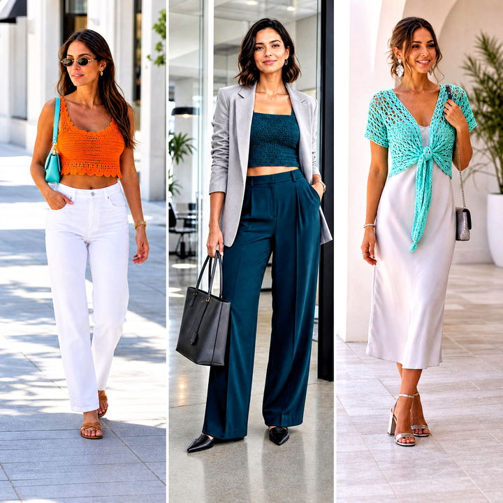15 Crochet Crop Tops for Women Outfit Ideas for Summer