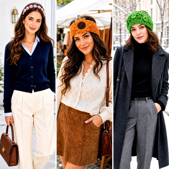 15 Crochet Flower Embellished Headband Outfit Ideas to Try
