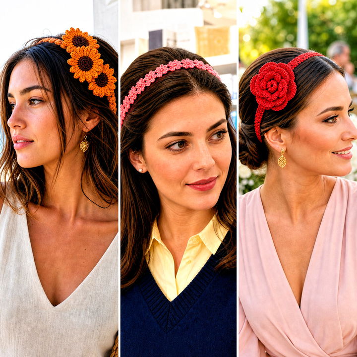 15 Crochet Flower Headband With Elastic Outfit Ideas to Try