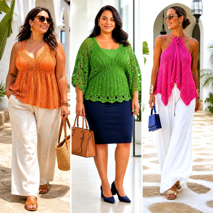 15 Crochet Flowy Top Outfit Ideas for Breezy Summer Style