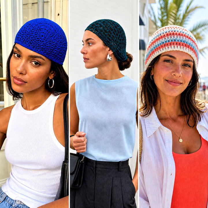 15 Crochet Hair Cap Outfit Ideas for Easy Everyday Style