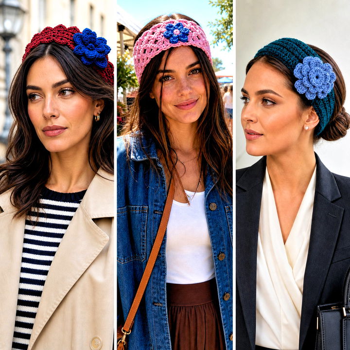 15 Crochet Headband With Blue Flower Outfit Ideas to Try