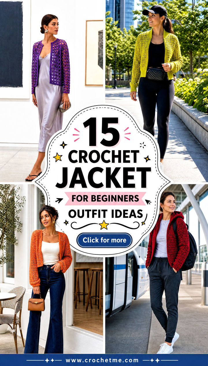 15 crochet jacket for beginners outfit ideas - 15 crochet jacket for beginners outfit ideas