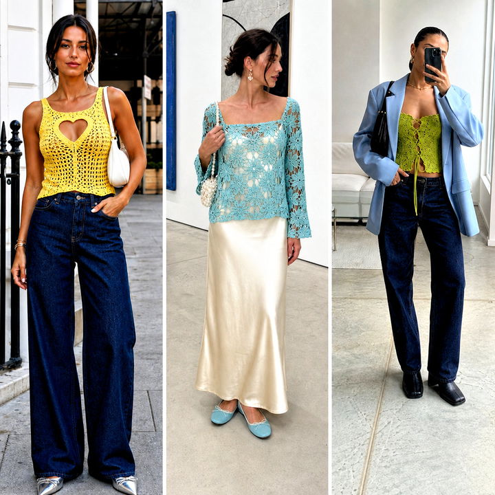 15 Crochet Peekaboo Top Outfit Ideas: Fresh Festival Style