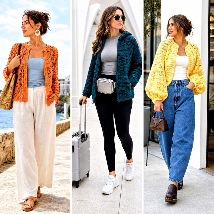 15 Crochet Raglan Jacket Outfit Ideas for Cool-Weather Style