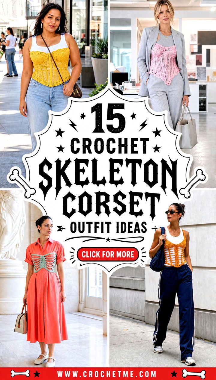 15 crochet skeleton corset outfit ideas - 15 crochet skeleton corset outfit ideas