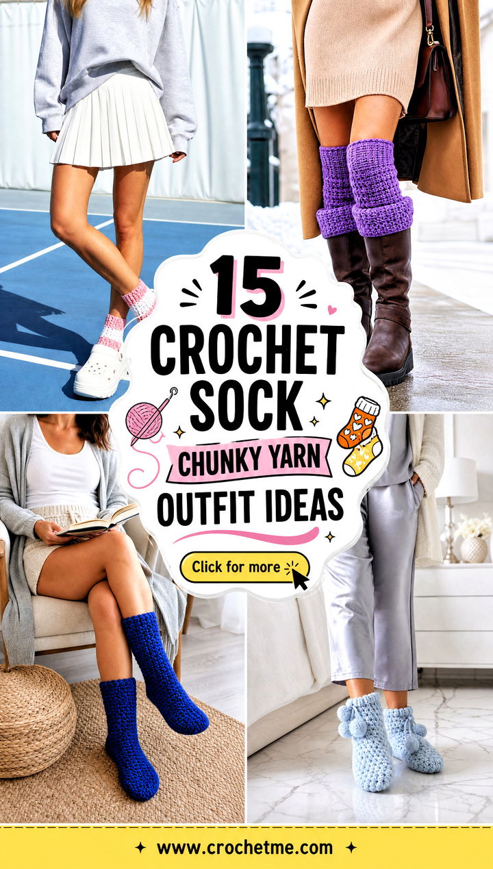 15 crochet sock chunky yarn outfit ideas - 15 crochet sock chunky yarn outfit ideas