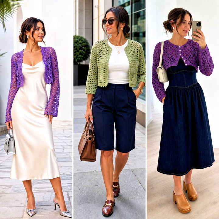 15 Crochet Spring Summer Bolero Outfit Ideas for Sunny Days