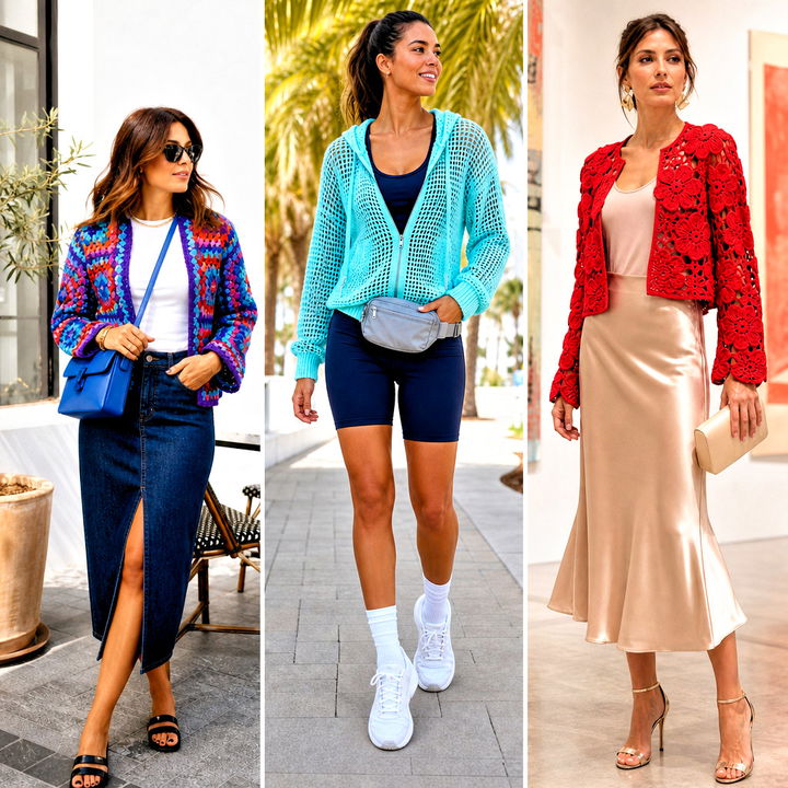 15 Crochet Summer Jacket Outfit Ideas for Sunny, Breezy Days