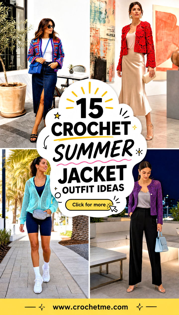 15 crochet summer jacket outfit ideas - 15 crochet summer jacket outfit ideas
