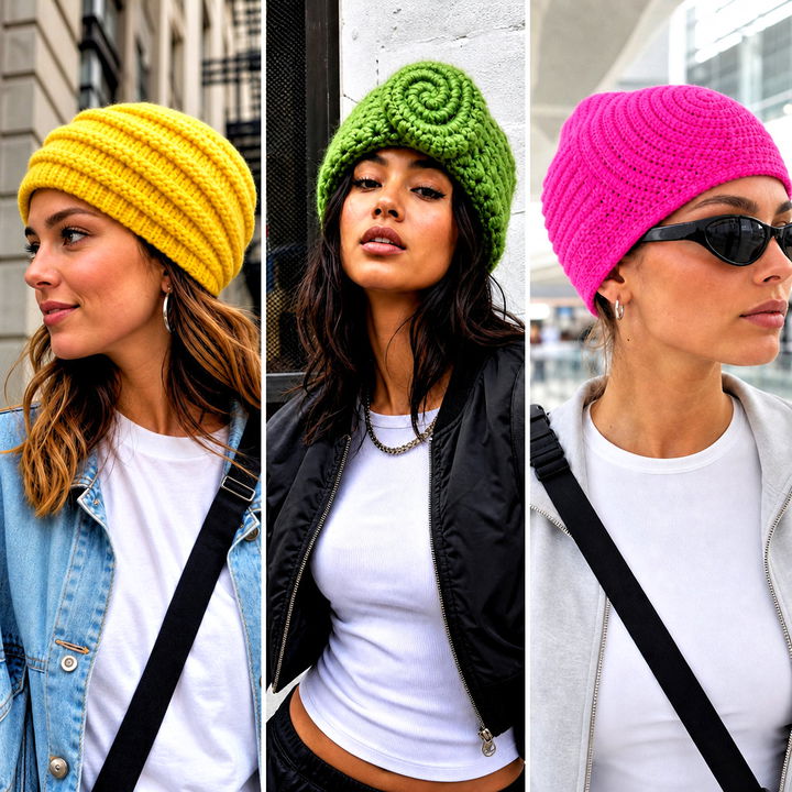 15 Crochet Swirl Beanie Outfit Ideas for Playful Winter Looks