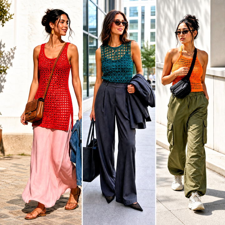 15 Crochet Tank Top on Hanger Outfit Ideas for Easy Styling