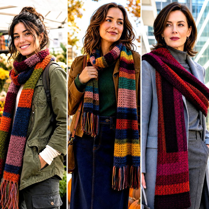 15 Crochet Tom Baker Scarf Outfit Ideas for Doctor Who Fans