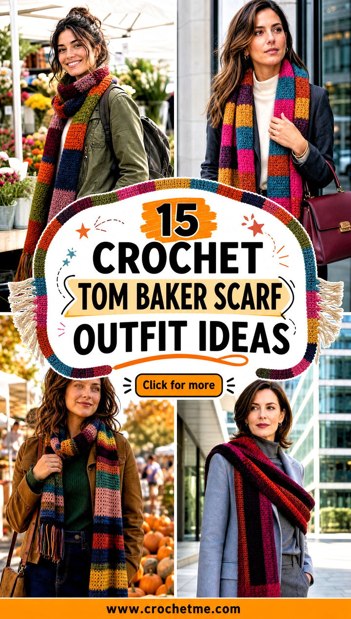 15 crochet tom baker scarf outfit ideas - 15 crochet tom baker scarf outfit ideas