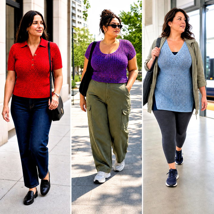 15 Crochet Top for Big Bust Outfit Ideas for Flattering Fits