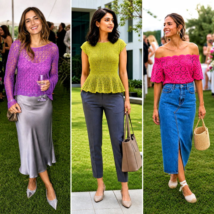 15 Crochet Top on Grass Outfit Ideas for Outdoor Shoots